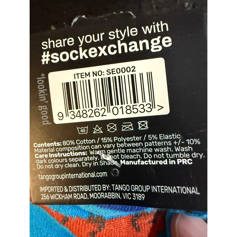 Sock Exchange Platypus Pattern Blue Novelty Crew Socks SE0002 One Size New